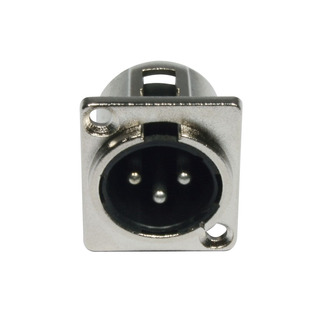 XLR 3pin Male Panel Connector Metal