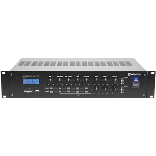 Adastra 2-zone Mixer-amplifier + USB/SD/FM/Bluetooth 2x 120W