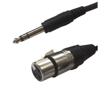 XLR female to 6,3 Jack Stereo - 1.5m