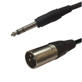 XLR male to 6,3 Jack Stereo - 3m