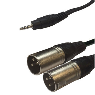 3,5mm Jack Stereo to 2x XLR Male - 1.5m