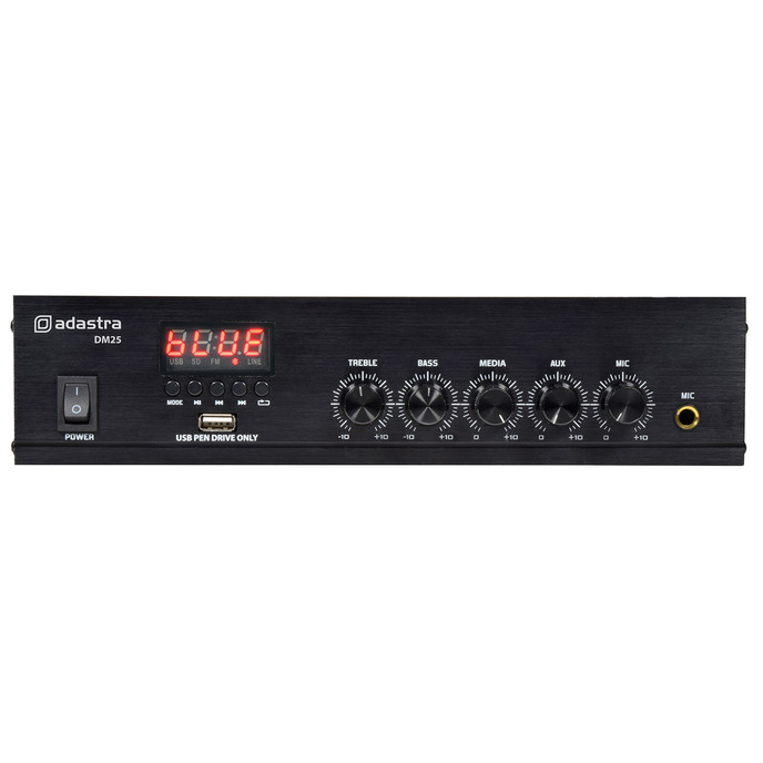 Adastra DM-Series Mixer-Amp with USB/FM and Bluetooth 25W