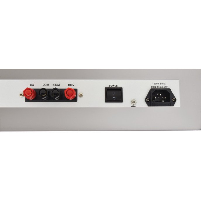 Adastra SA-series Secure Wall Amplifier 100V with UHF Mic + Media Player 240W