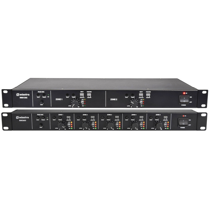 Adastra RMS-series Multi Zone 100V Amplifiers 5x 60W