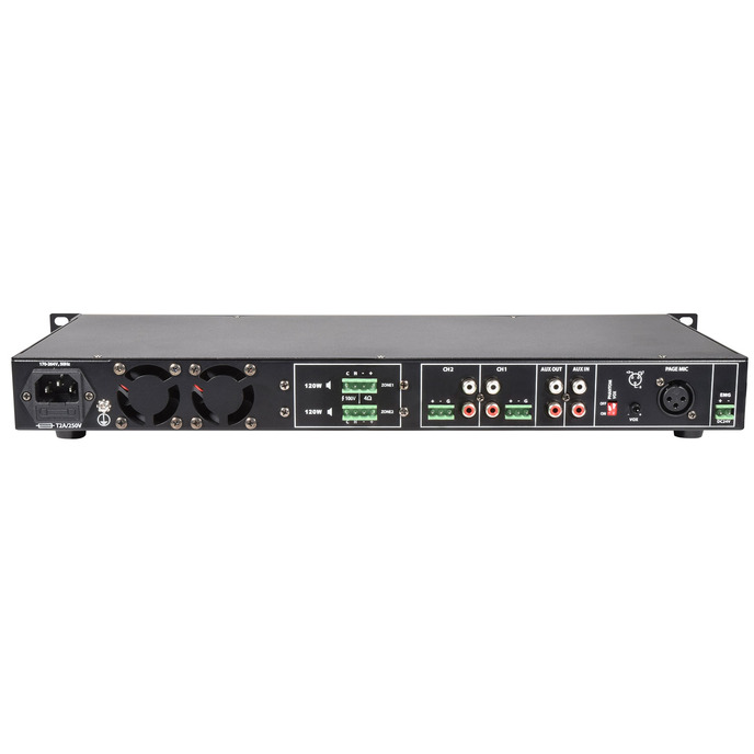 Adastra RMS-series Multi Zone 100V Amplifiers 2x 120W