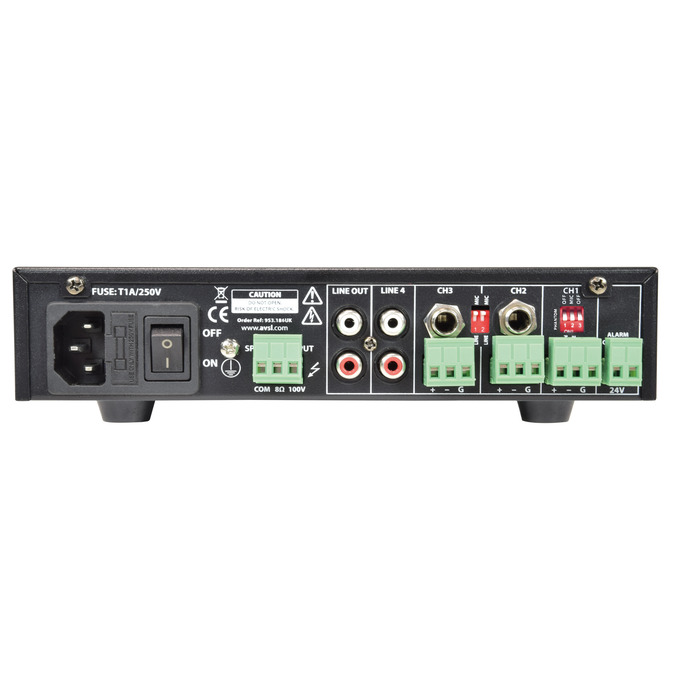 Adastra UA Series Compact 100V Mixer-Amplifiers 60W