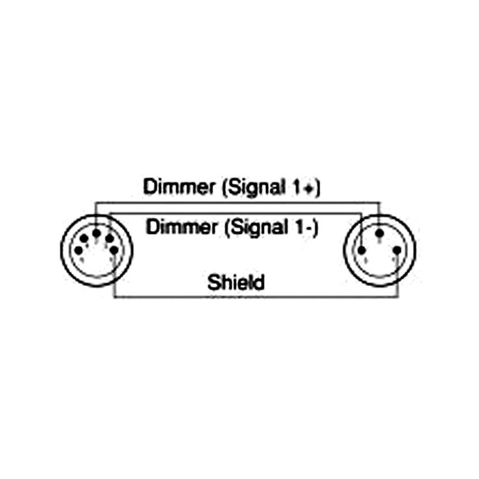 DMX 3 pin Male to 5 pin Female