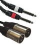 2x XLR Male to 2x Jack Stereo 6,3mm