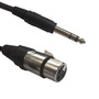 XLR female to 6,3 Jack Stereo - 3m