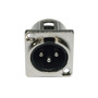 XLR 3pin Male Panel Connector Metal